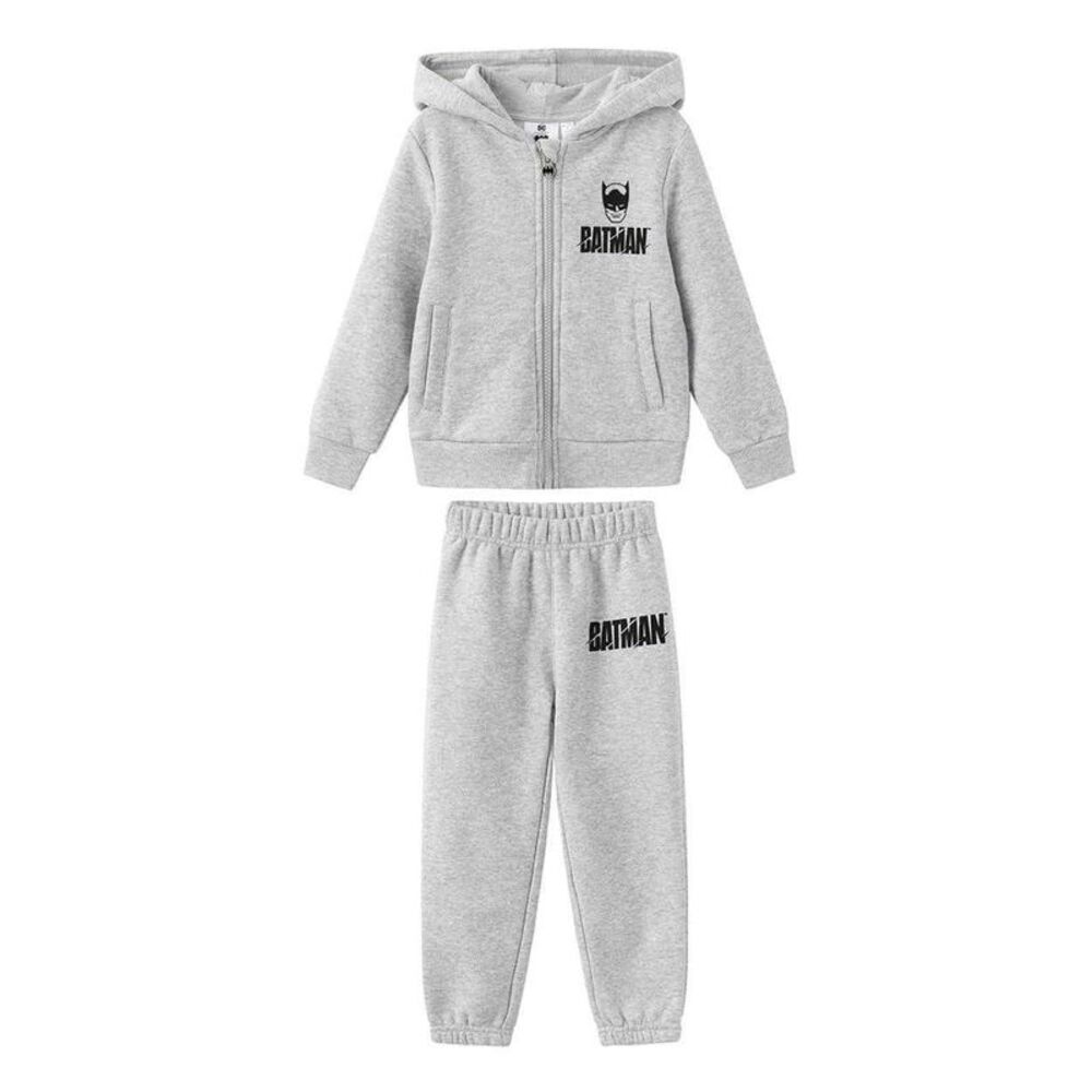Batman Boys Logo Tracksuit Set / Gray